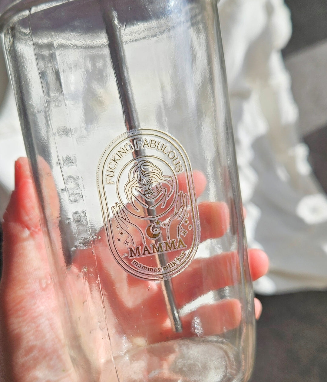 *FUCKING FABULOUS* LARGE TUMBLER WITH METAL STRAW