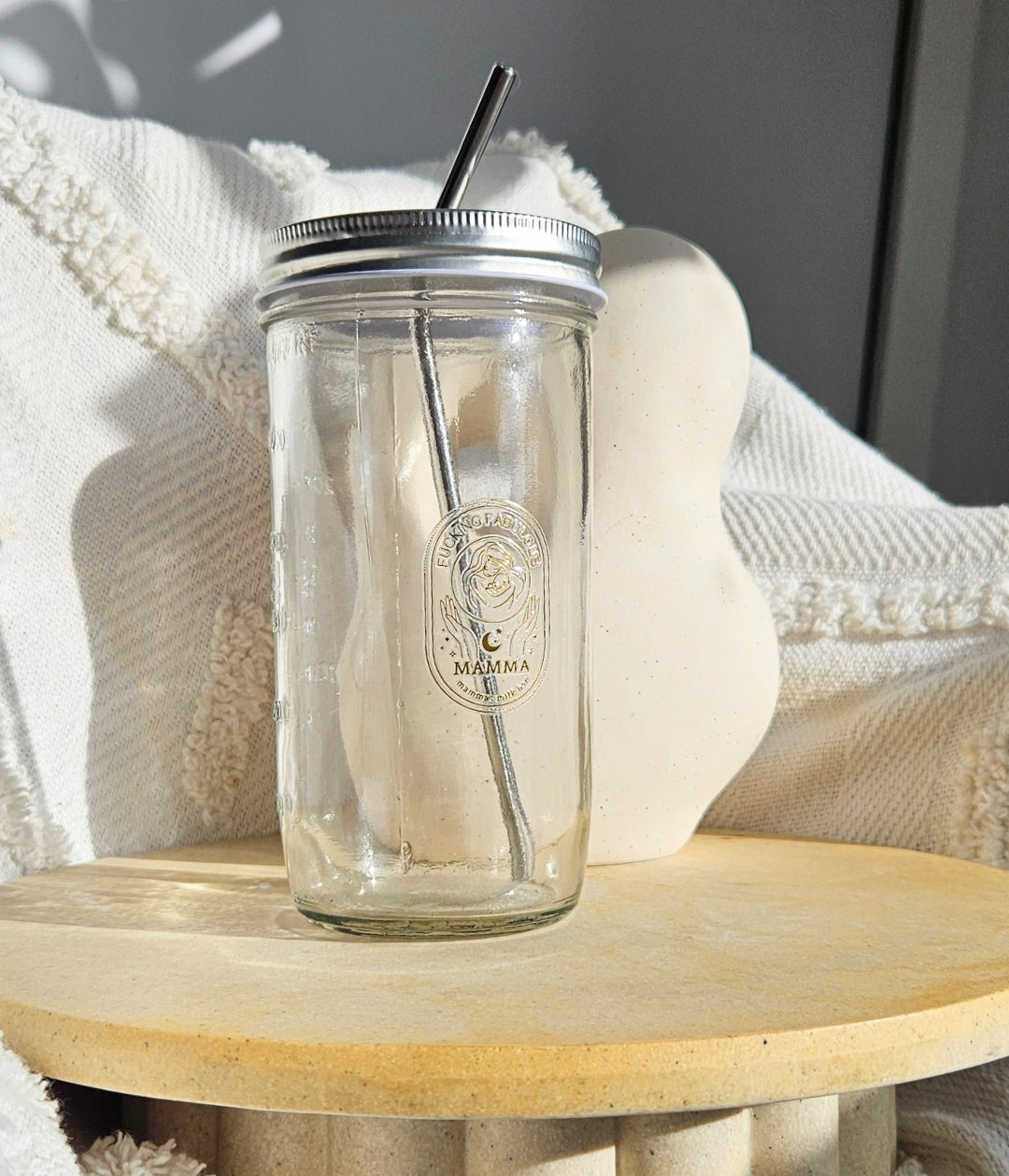 *FUCKING FABULOUS* LARGE TUMBLER WITH METAL STRAW