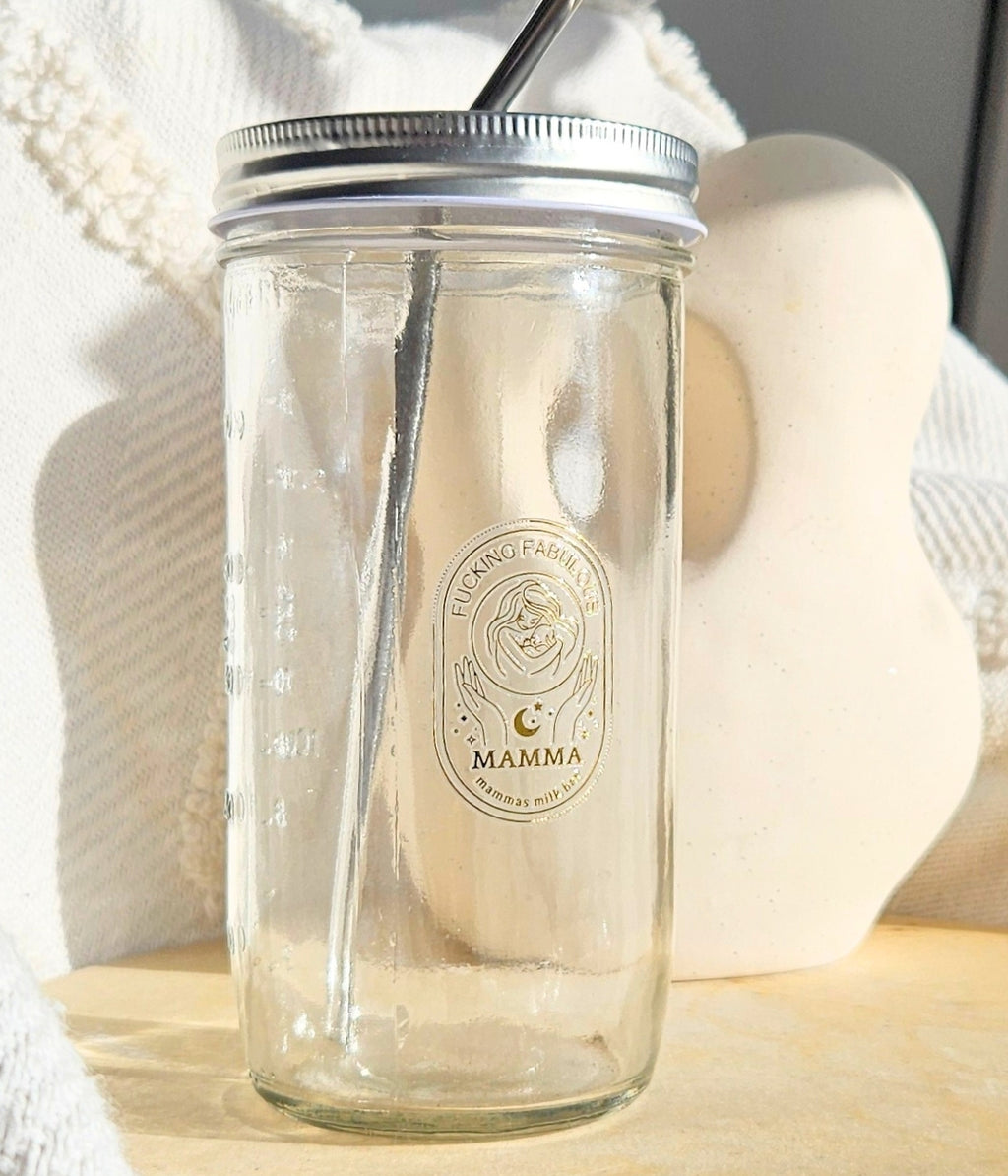 *FUCKING FABULOUS* LARGE TUMBLER WITH METAL STRAW
