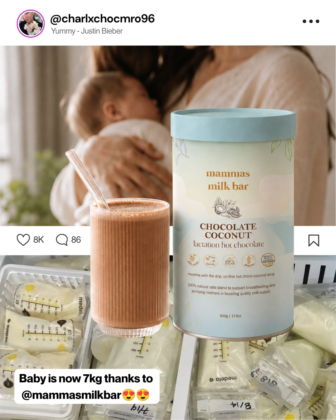 Lactation Hot Chocolate - Coconut Chocolate