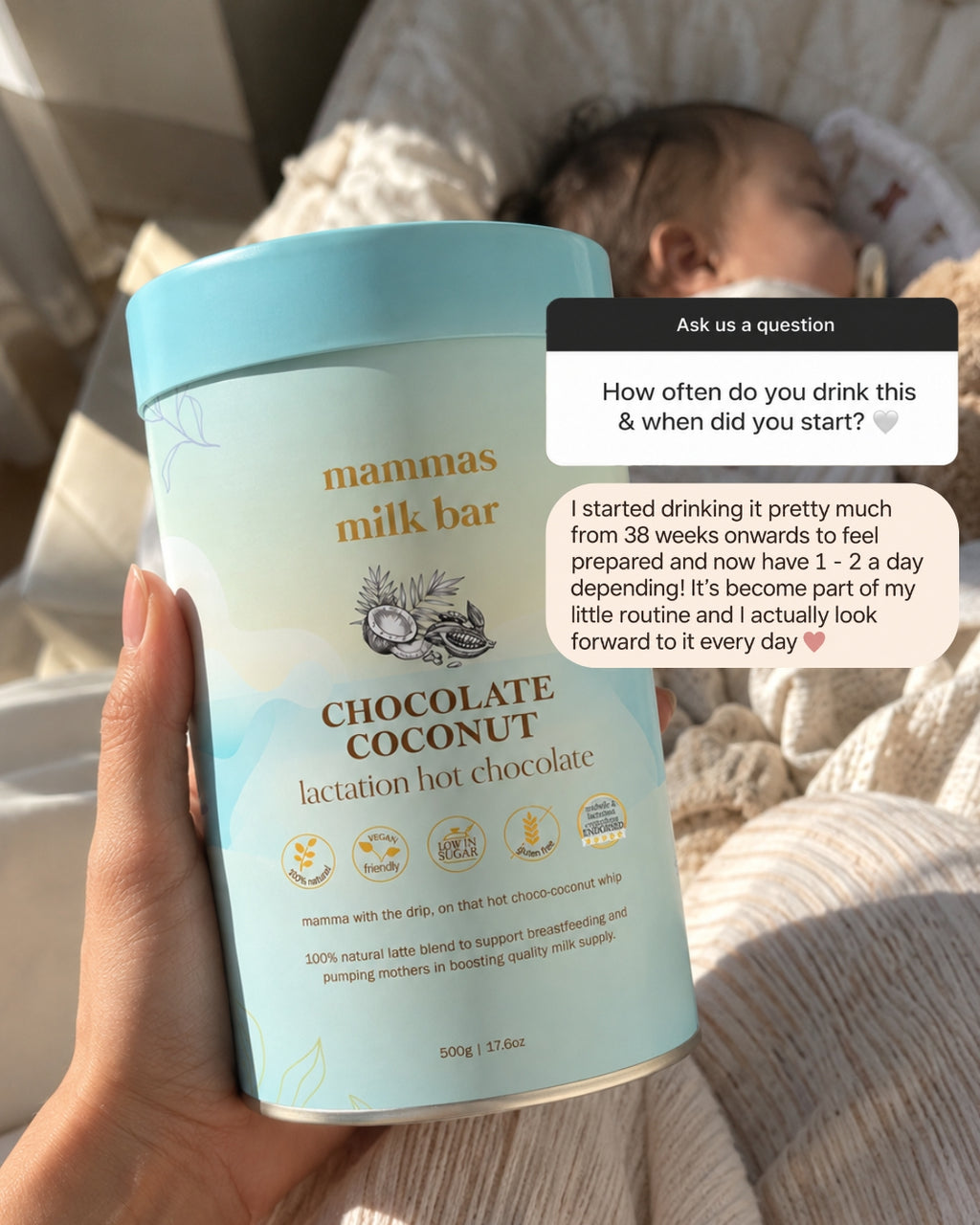 Lactation Hot Chocolate - Coconut Chocolate
