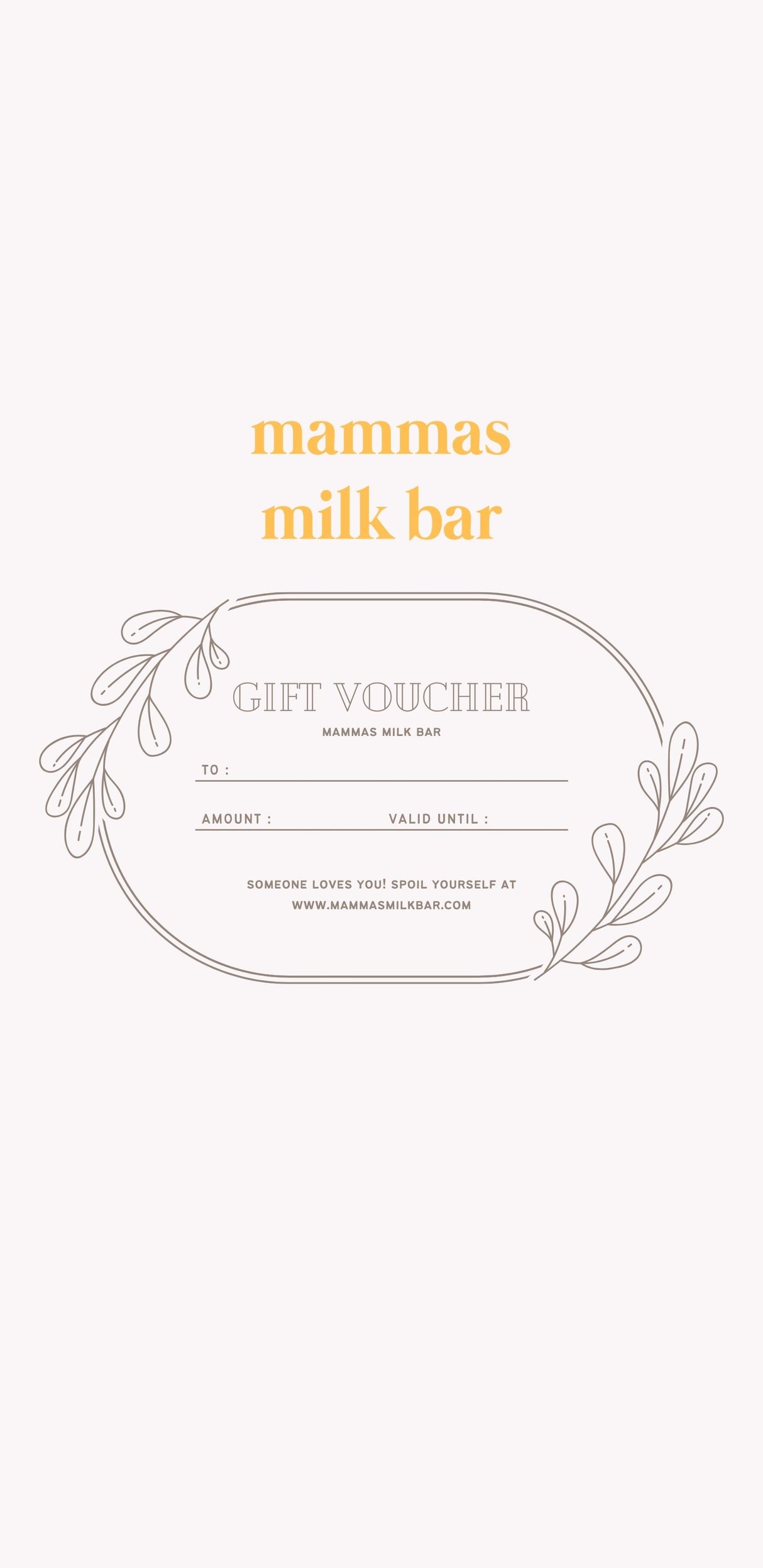 Mammas Milk Bar Gift Card