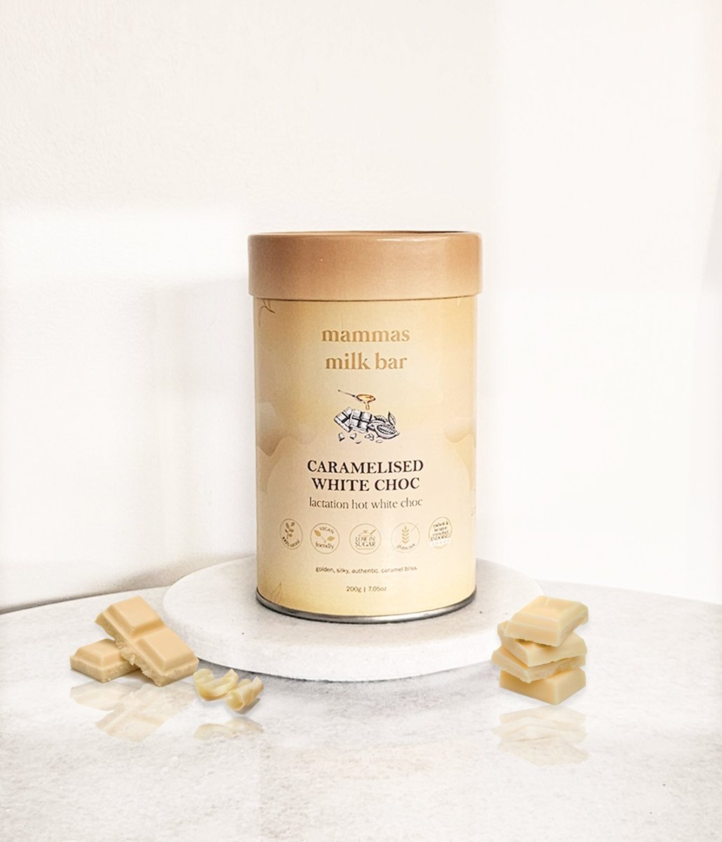 Lactation Caramelised White Hot Chocolate